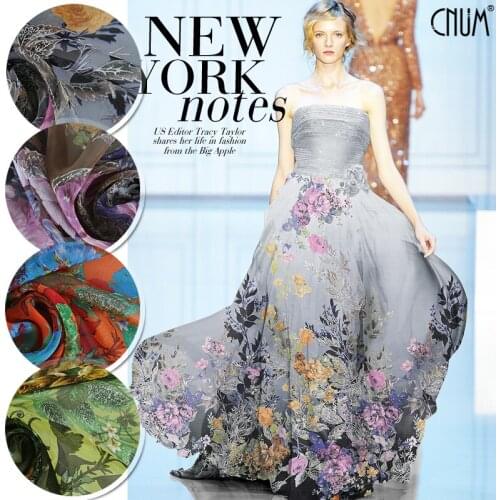 CNUM SC081 100% Silk Chiffon/Fairy Dance/Silk Fabric Thin/Width 1.48yd Thickness 6mm