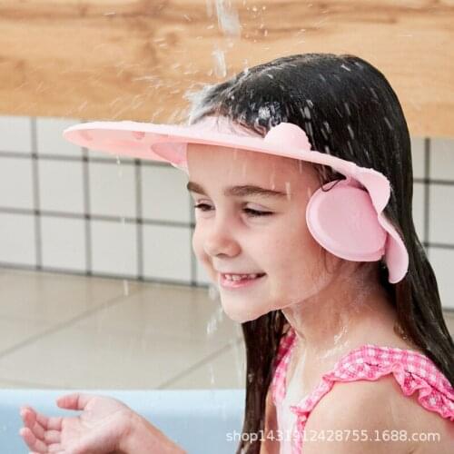 Baby Shower Cap for Newborn Infant Ear Protection Safe Children Kids Shampoo Shield Bath Kids Waterproof Shampoo Hat Caps