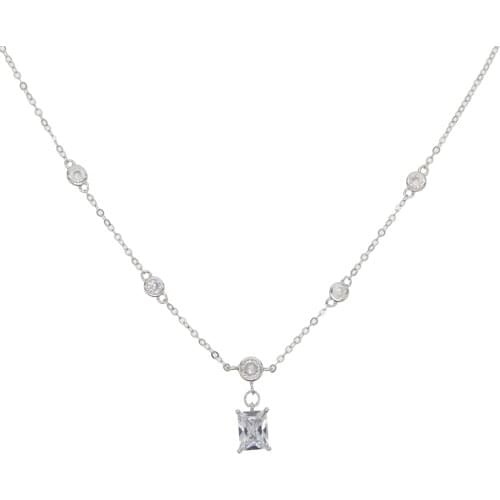 Dainty 925 Sterling Silver Pendant Necklace For Women Lady Jewelry Wedding Gift 2020 New Arrived