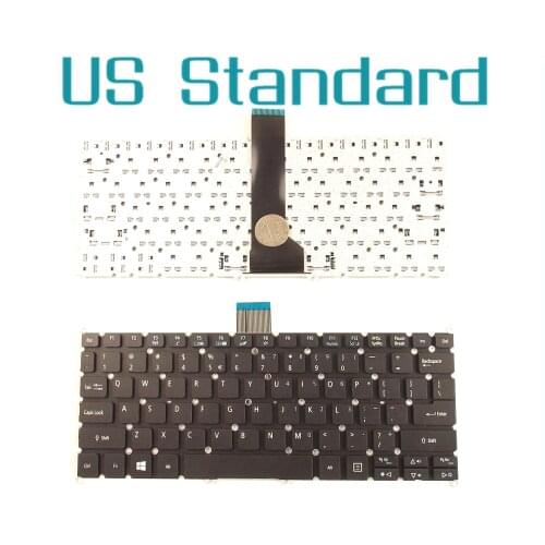 Laptop US Layout Keyboard for Acer Aspire NSK-R71BW 1D NSK-R71BW01 V139330AS1 90.4LK07.S1D 9ZN9RSW01D 3090049VHSA V3-112P