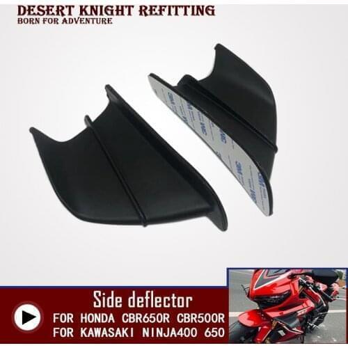 Motorcycle Winglet Aerodynamic Wing Kit Spoiler For KAWASAKI Ninja H2 H2R Yamaha BWS RS JOG JOE GP