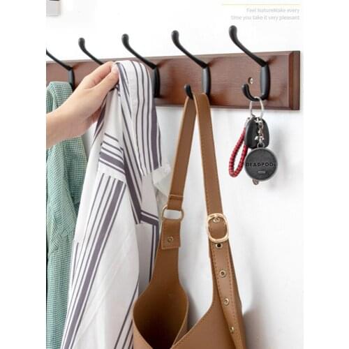 GY Clothes Hook One Row Hanger behind the Door Clothes Hook Wall-Mounted Hanger Hook Punch