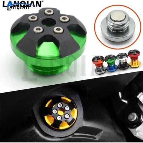 For Kawasaki ZRX1100 ZRX1200 ZX1100 ZZR1400 ninja250 ZX Motorcycle m20*2.5 magnetic engine oil filler Bike Engine Oil Cap cover