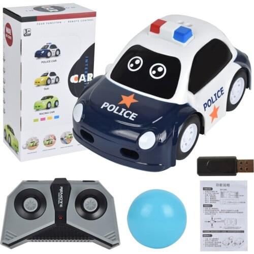 Mini Cartoon RC Car Inductive Toy For Children Kids Electric Remote Control Car 25Mins Auto Follow Track Path Wireless Kids Cars