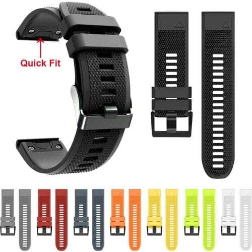 Band for Garmin Fenix 5 Plus 22mm Quick Release Silicone Wrist Strap for Garmin Fenix5 Instinct Forerunner 945 935 Watchband