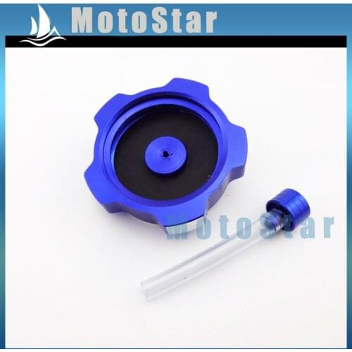 Blue Petrol Gas Fuel Tank Cover Cap For Chinese Pit Dirt Motor Bike Motorcycle XR50 CRF50 SSR Thumpstar TTR 50cc-160cc