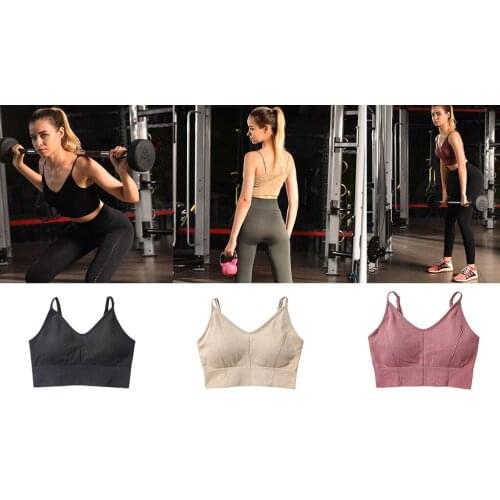 Sports Bra Top Fitness Women Racerback Running Activewear Workout