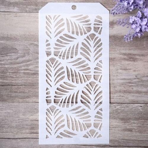 12*24 cm DIY Craft Tropical Leaf Stencil for Painting Scrapbooking Stamping Stamps Album Decorative Embossing Paper Cards