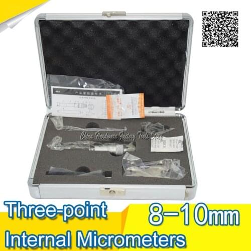 Three-point Internal Micrometers 0.35-0.42inch 8-10mm*0.001 315-02-110