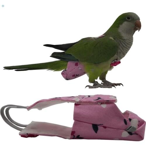 1pc Bird Parrot Diaper Cockatiel Pigeons Small And Medium Pet Birds Flight Suit Clothes Pet Birds Feces Pocket Pet Supplies