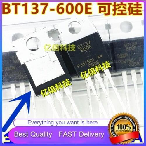 5PCS New Original BT137-600E BT137 BiDirectional TriodeThyristor Thyristor TO220 PACKAGE 8A600V Good Quality