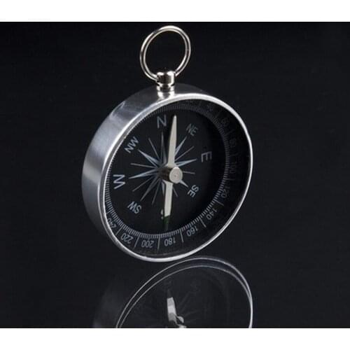 500pcs Pocket Mini Hiking Compasses Lightweight Aluminum Travel Compass Navigation Wild Survival Tool