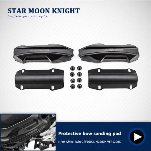 For HONDA Africa Twin CRF1000L NC700X VFR1200X Motorcycle Crash Bar Bumper Engine Guard Protector Decorative Block 25mm