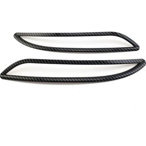 For MG 6 MG6 2020 2021 Carbon Fibre Car Rear Fog Light Lamp Decorative Frame Cover Trim Decorative Accessories