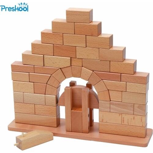 Baby Toy Montessori Roman Bridge Wood for Early Childhood Education Preschool Kids Brinquedos Juguetes