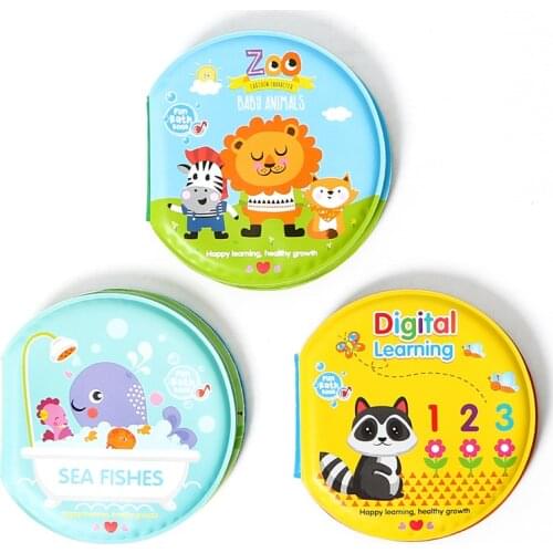 Baby Bath Toys Educational 0-12 Months Cartoon Animal Waterproof Baby Book Toys For Newborns Brinquedos Para Bebek Oyuncak