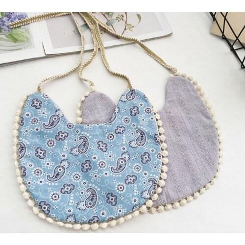 Baby Cotton Printing Bibs Feeding Saliva Towel Bandana Scarf for Newborn Infants 97BC