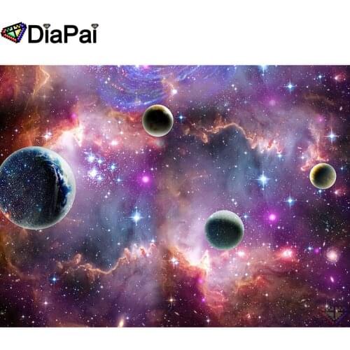 DIAPAI 5D Diy Diamond Painting Cross Stitch "Cosmic landscape" Home Decor Full Rhinestones Inlay Diamond Embroidery A26873