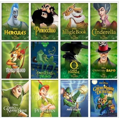 Disney Movies Complete Works 5D DIY Diamond Painting Cartoon Animal Diamond Mosaic Embroidery Cross Stitch Kits Home Decor Gift