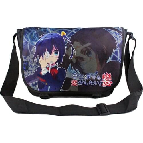 E-Mell Love Chunibyo BLACK ROCK SHOOTER Himouto! Umaru-chan One Piece Law Luffy SAO Danganronpa Monokuma Single shoulder bag