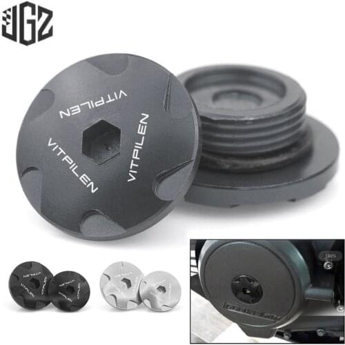 Pair Motorcycle CNC Aluminum Engine Filter Cap Covers Protective Cup for Husqvarna Vitpilen 250 2018 2019 2020 2021 Accessories