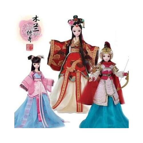 Hot Sale Kurhn Doll For Girls Chinese Myth Ethnic Doll Children Toys Birthday Present #9094-9095