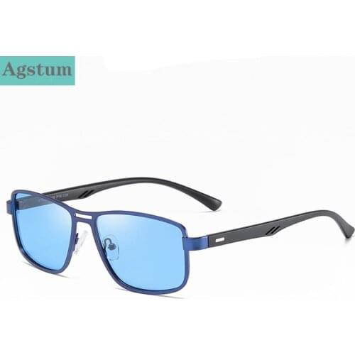 Fashion Sunglasses Men Polarized Square Metal Men Sunglasses Brand Designer Driving Glasses UV400