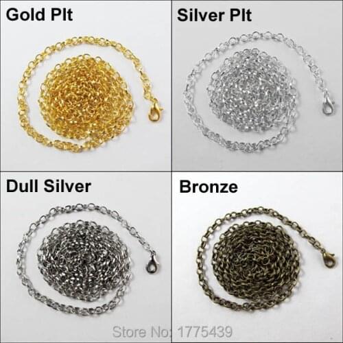 MOON BEADS Silver Chains