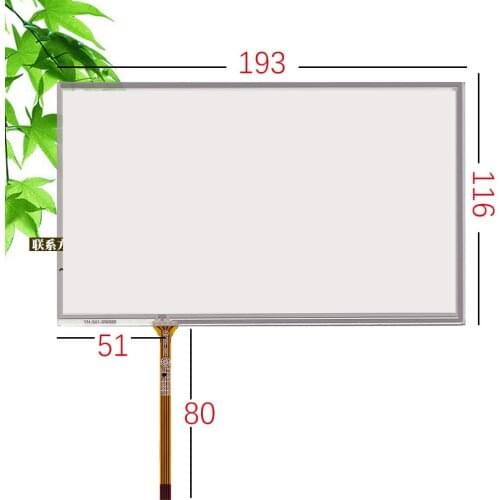 Original new Car navigation 8 inch touch screen / 193 * 116 / AT080TN64 / AT080TN03 V.2 / HSD080IDW1