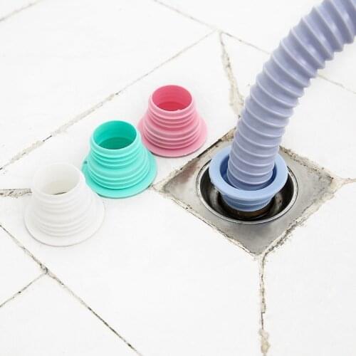 Plastic Deodorant Wash Machine Pipe Connector Tools Sealing Plug Trap Bathroom Anti-Odor Telescopic Tank Sewer Pipe Kitchen Tool