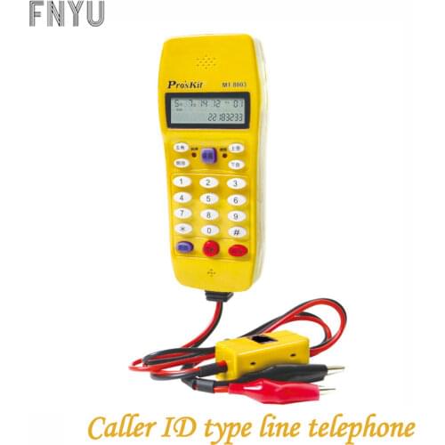 Proskit automatic detection phone line tester MT-8003 16-bit LCD Caller type check line Telephone Circuit Finder Repair Tools