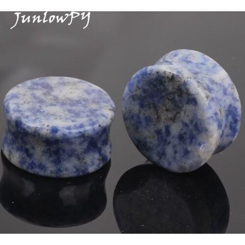 Blue Crack Stone Ear Expander Piercing Taper & Plugs Tunnel Kit Stretcher Gauges Body Jewelry 6-16MM Wholesales Ear Gauges