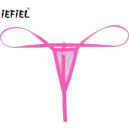 Sexy lingerie for women sissy panties erotic lingerie Stretchy Fishnet Open Thong G-strings underwear Low-waist Sexy Underpants