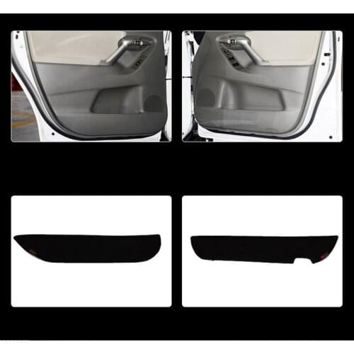4pcs Fabric Door Protection Mats Anti-kick Decorative Pads For Toyota Verso 2011-2015