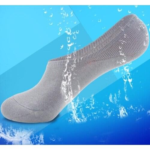 Free Shipping 40pcs=20 pairs/lot mens invisible bamboo fiber Socks, boat, anti slip,cheap and high qualtiy 2014 new