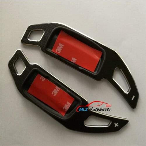 Black For Mercedes C class W204 2011 2012 2013 Benz Car Aluminum Metal Paddle Shift Shifter Extension Type A Aluminium Alloy