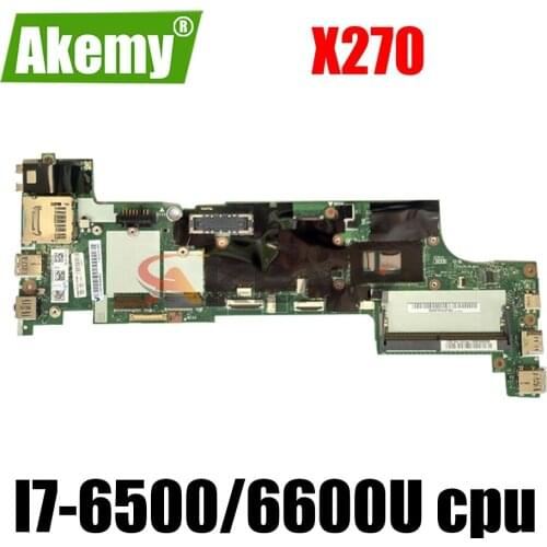 DX270 NM-B061 For Lenovo Thinkpad X270 notebook motherboard With I7-6500/6600U DDR4 100% fully tested FRU 01HY522 01LW730