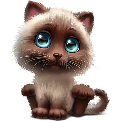 LLY-1371 Personality Car Sticker Reflective Anime Funny Kitty Modeling Decals PVC Auto Decoration Accessoris Waterproof Decal