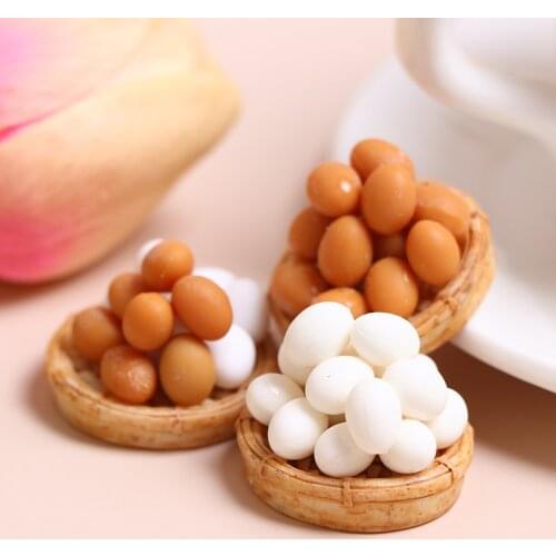 New 1:12 Scale Dollhouse Miniature Mini Egg with Egg Trays Model Kitchen Accessories Toys Doll House Cooking Game food