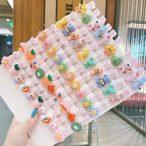 Cute Princess Girl Child Hairpin Girl Headdress Side Clip Baby Hair Accessory Korean Childrens Hairpin Set Glitter Rainbow Clip