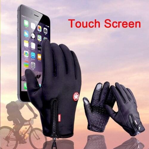 Fashion Winter Warm Unisex Touchscreen Gloves Waterproof Windproof Outdoor Camping Hiking Motorcycle Gloves Sports Full Finger