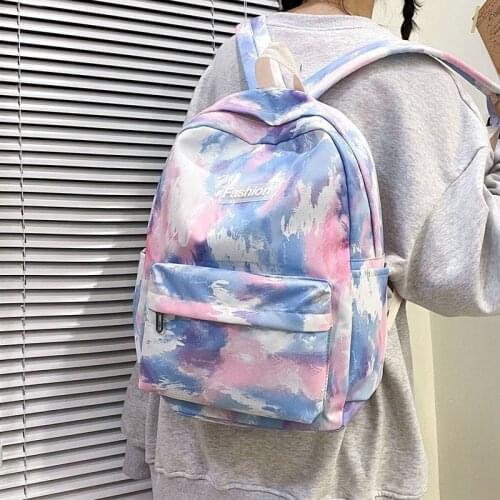 Fashion Womens Backpack multicolor School Bags For Girls Summer Travel Backbag 2021