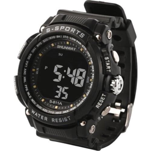 UTHAI CE34 Men‘s Sport Watch Digital Electronic Clock Wristwatch 50m Waterproof Light Stopwatch for male NEW