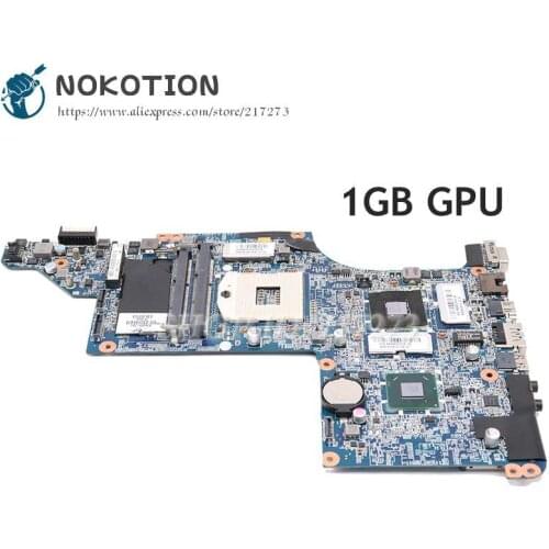 NOKOTION 634259-001 For HP Pavilion DV7-4000 DV7-5000 Laptop Motherboard 17 inch DA0LX3MB8F0 HM65 DDR3 HD5000 Video card