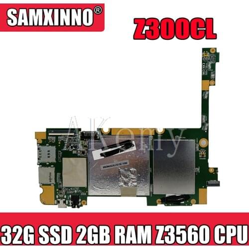 NEW original 90NP01T0-R00010 60NP01T0-MB5100 For Asus ZenPad 10 Z300CL tablet motherboard 32G SSD 2GB RAM Z3560 CPU Mainboard
