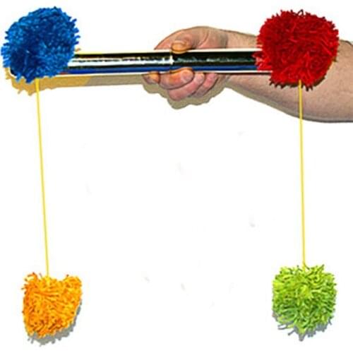 Pom Pom Stick Magic Tricks Stage Close Up Magia Ball Appearing Magie Mentalism Illusions Gimmick Props Accessories for Magician
