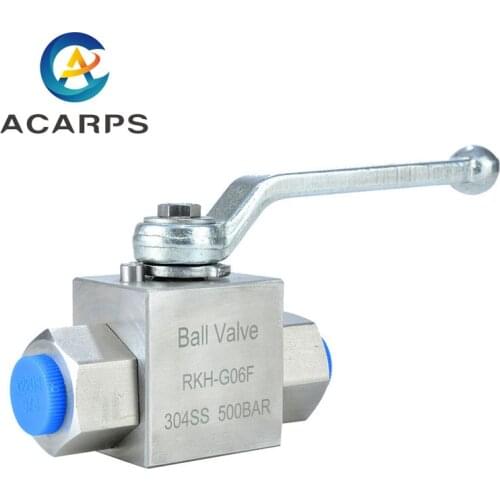 1/8" High Pressure Ball Valve RKH-G Stainless Steel Internal Thread Corrosion Resistant Hydraulic Ball Valve