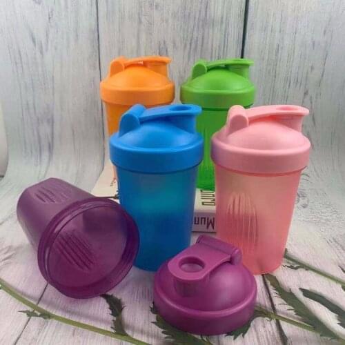 Outdoor Sports Protein Shaker 400ml Shaker Shake Cup with Mixing Ball Fitness Shake Bottle
