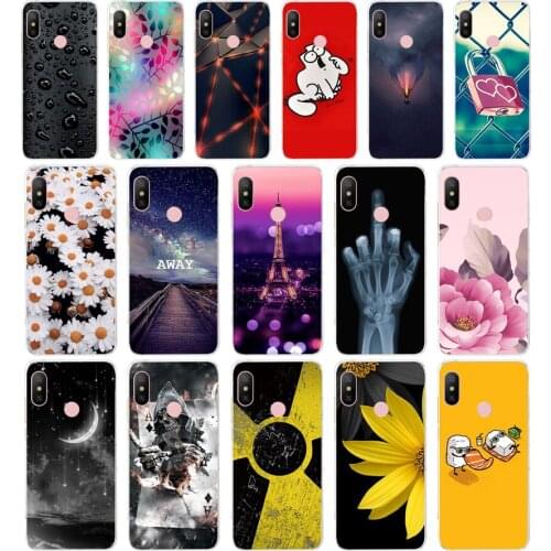 K silicone Cover For Xiaomi MI A2 LITE Case Full Protection Soft tpu Back Cover Phone Cases For Xiomi MI A2 LITE bumper Coque