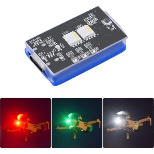 Universal Drone Light 3 Color Adjustable Anti-Collision Lamp 3.5KM Visible Compatible with Mavic/Phantom/FIMI Series